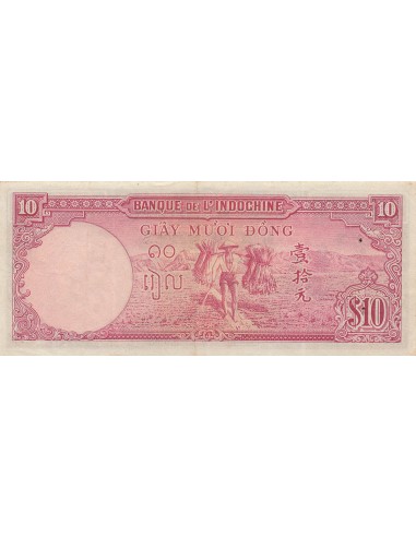 Indo-Chine Fr. 10 piastres 1947
