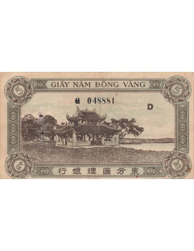 Indo-Chine Fr. 5 piastres 1942