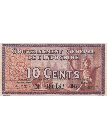 Indo-Chine Fr. 10 cents 1939