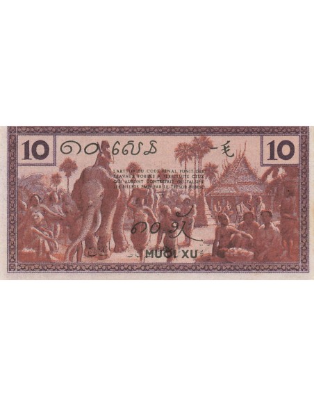 Indo-Chine Fr. 10 cents 1939