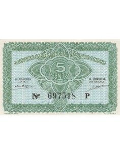 Indo-Chine Fr. 5 cents 1942