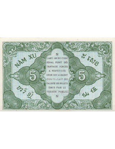 Indo-Chine Fr. 5 cents 1942