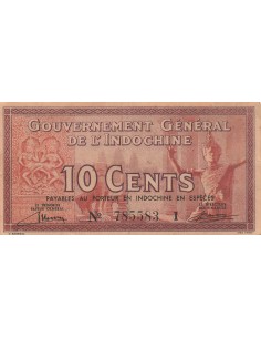 Indo-Chine Fr. 10 cents 1939