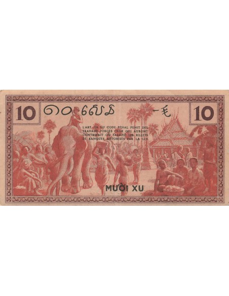 Indo-Chine Fr. 10 cents 1939