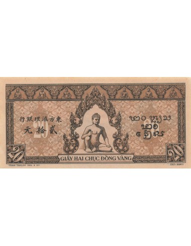 Indo-Chine Fr. 20 piastres 1942