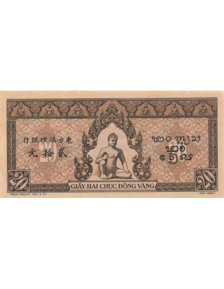 Indo-Chine Fr. 20 piastres 1942