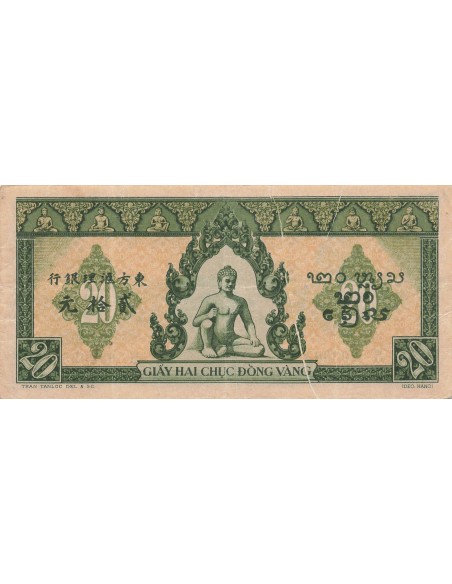 Indo-Chine Fr. 20 piastres 1942