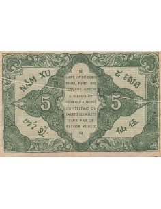 Indo-Chine Fr. 5 cents 1942 2