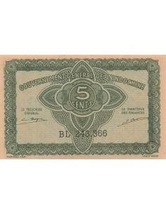 Indo-Chine Fr. 5 cents 1942