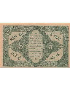 Indo-Chine Fr. 5 cents 1942 2