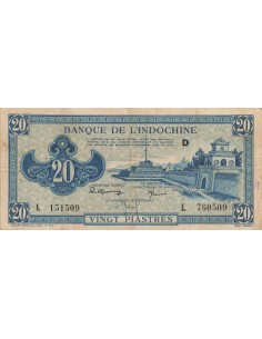 Indo-Chine Fr. 20 piastres 1942
