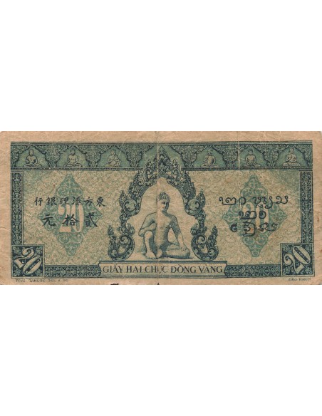 Indo-Chine Fr. 20 piastres 1942