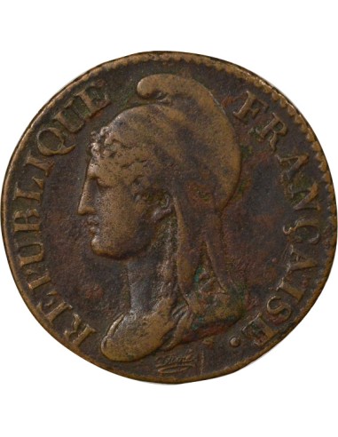 Petit module 5 centimes Bronze An 4 A - Paris