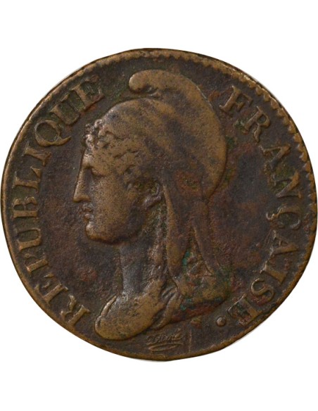 Petit module 5 centimes Bronze An 4 A - Paris