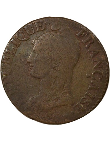 Grand Module 5 centimes Bronze An 5 I Limoges