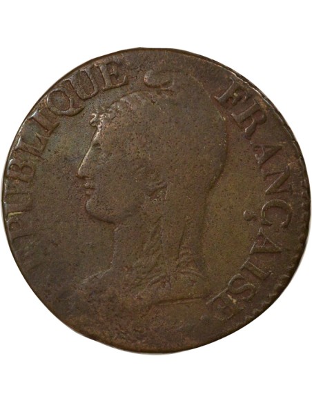 Grand Module 5 centimes Bronze An 5 I Limoges