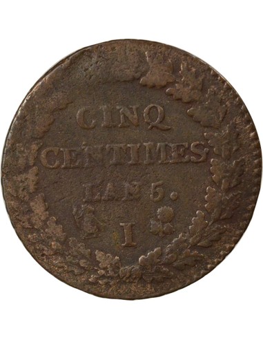 Grand Module 5 centimes Bronze An 5 I Limoges