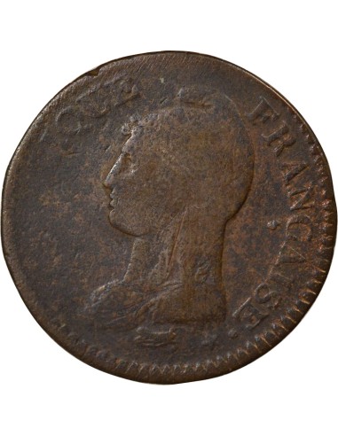 Grand Module 1 décime Cuivre An 5 D Lyon