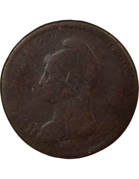 Grand Module 1 décime Cuivre An 5 A - Paris
