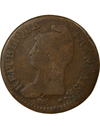 Grand Module 1 décime Cuivre An 5 I Limoges