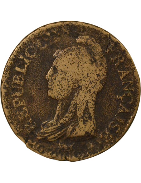 Grand Module 1 décime Cuivre An 8 I Limoges