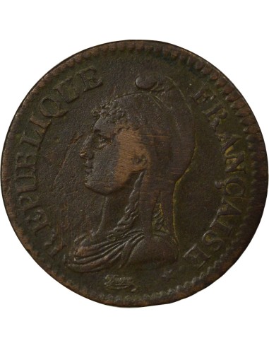 Grand Module 1 décime Cuivre An 5 A - Paris