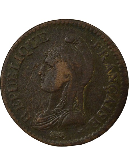 Grand Module 1 décime Cuivre An 5 A - Paris