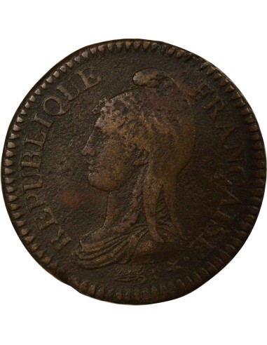 Dupré 2 décimes Cuivre An 4 I Limoges