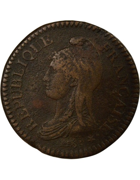 Dupré 2 décimes Cuivre An 4 I Limoges