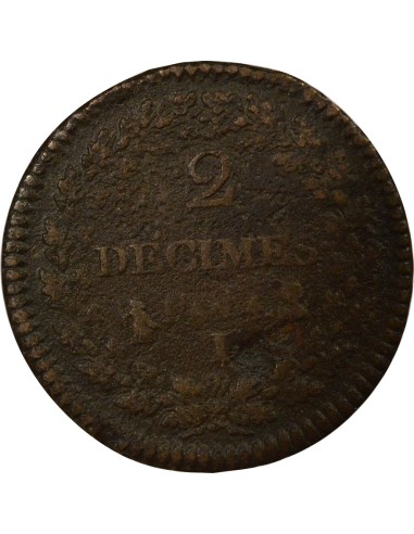 Dupré 2 décimes Cuivre An 4 I Limoges
