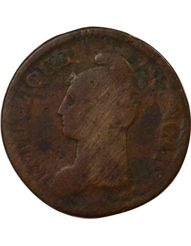 Grand Module 1 décime Cuivre An 7 D Lyon