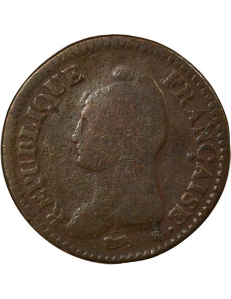 Grand Module 1 décime Cuivre An 7/5 A - Paris