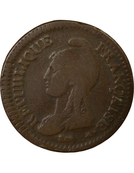 Grand Module 1 décime Cuivre An 5 A - Paris