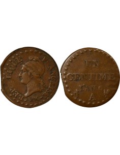 Dupré 1 centime Cuivre An 6 A - Paris