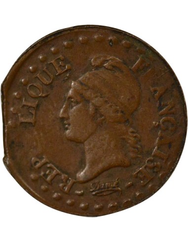Dupré 1 centime Cuivre An 6 A - Paris