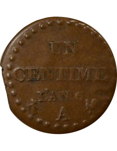 Dupré 1 centime Cuivre An 6 A - Paris