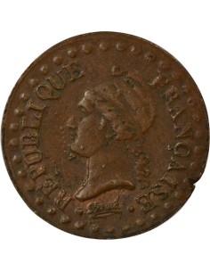 Dupré 1 centime Cuivre An 6 A - Paris 2