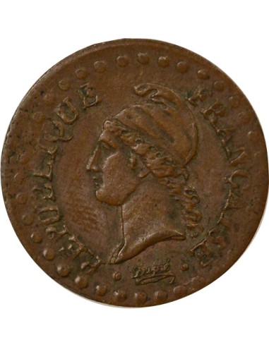 Dupré 1 centime Cuivre An 6 A - Paris