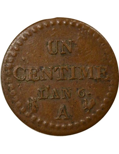 Dupré 1 centime Cuivre An 6 A - Paris