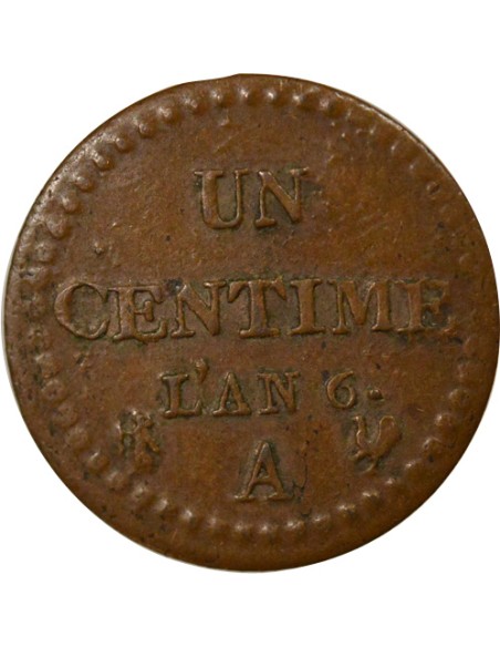 Dupré 1 centime Cuivre An 6 A - Paris