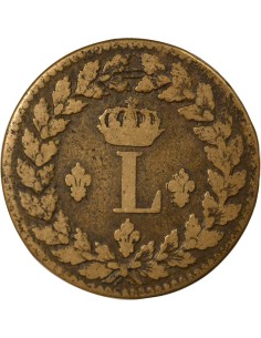 Louis XVIII Siège de Strasbourg 1 décime Cuivre 1815 BB Strasbourg 2