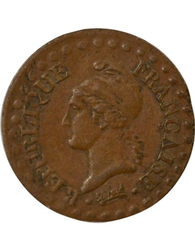 Dupré 1 centime Cuivre An 6 A - Paris