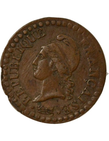 Dupré 1 centime Cuivre An 6 A - Paris