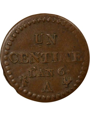 Dupré 1 centime Cuivre An 6 A - Paris
