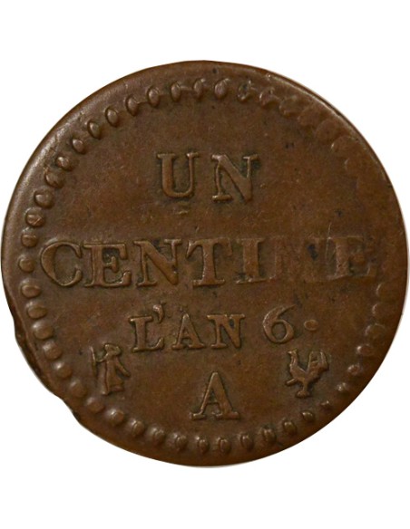 Dupré 1 centime Cuivre An 6 A - Paris