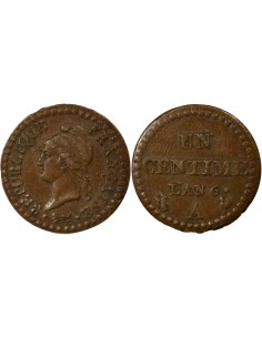 Dupré 1 centime Cuivre An 6 A - Paris