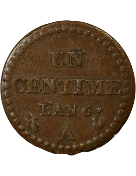 Dupré 1 centime Cuivre An 6 A - Paris
