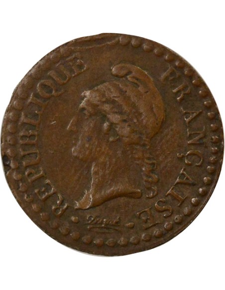 Dupré 1 centime Cuivre An 7 A - Paris