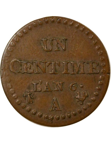 Dupré 1 centime Cuivre An 6 A - Paris