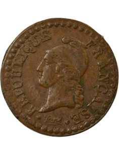 Dupré 1 centime Cuivre An 7 A - Paris 2